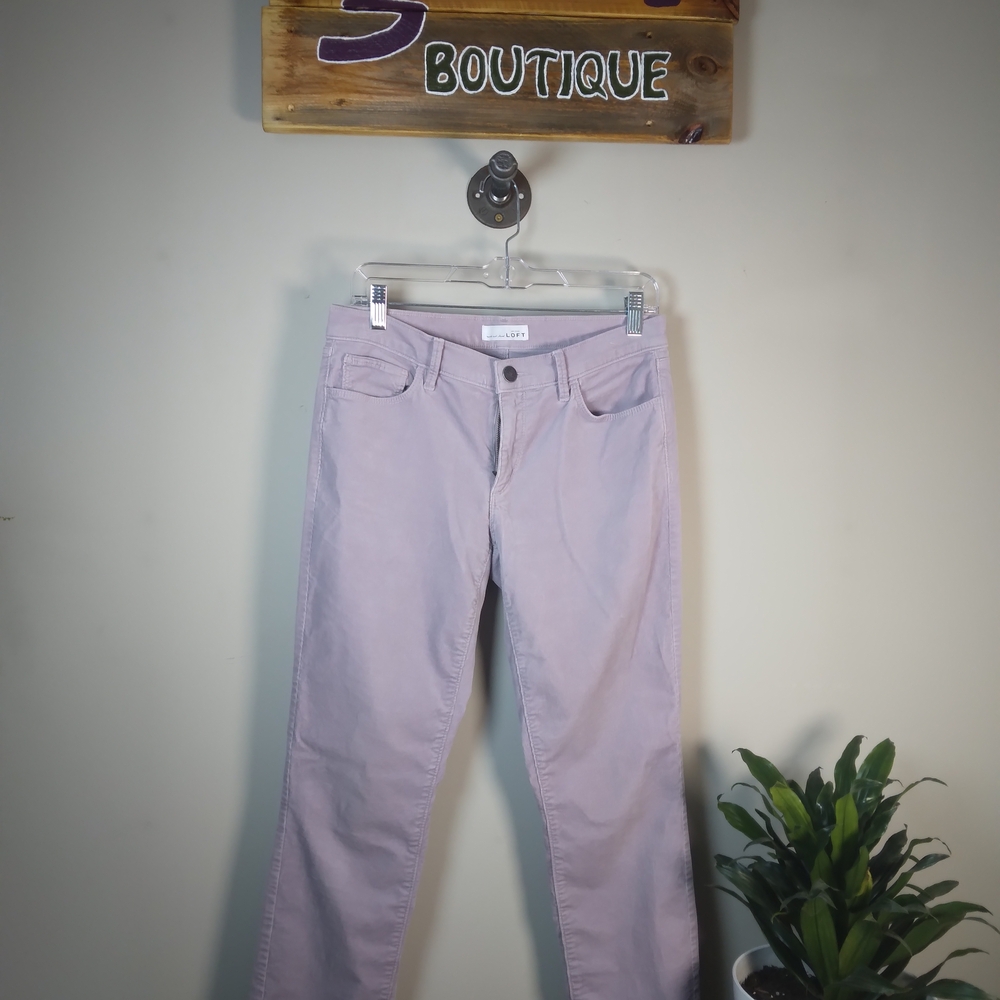 LOFT Light Purple Cropped Pants